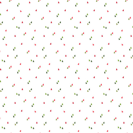 Seasonal Basics Fabric Collection - Trees White