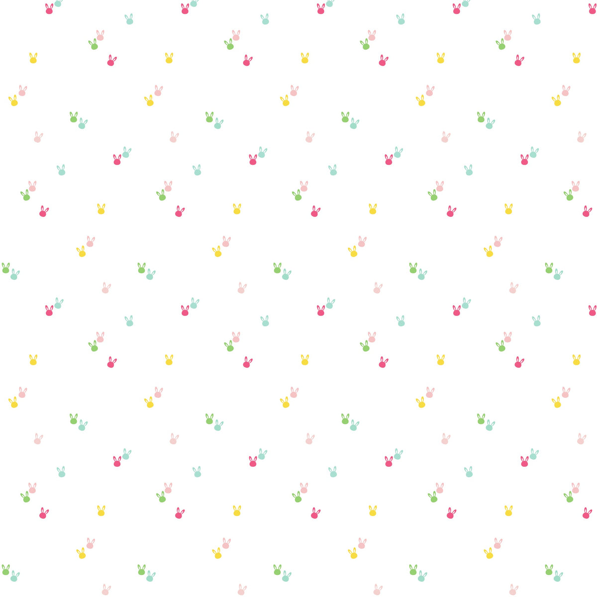 Seasonal Basics Fabric Collection - Bunnies White