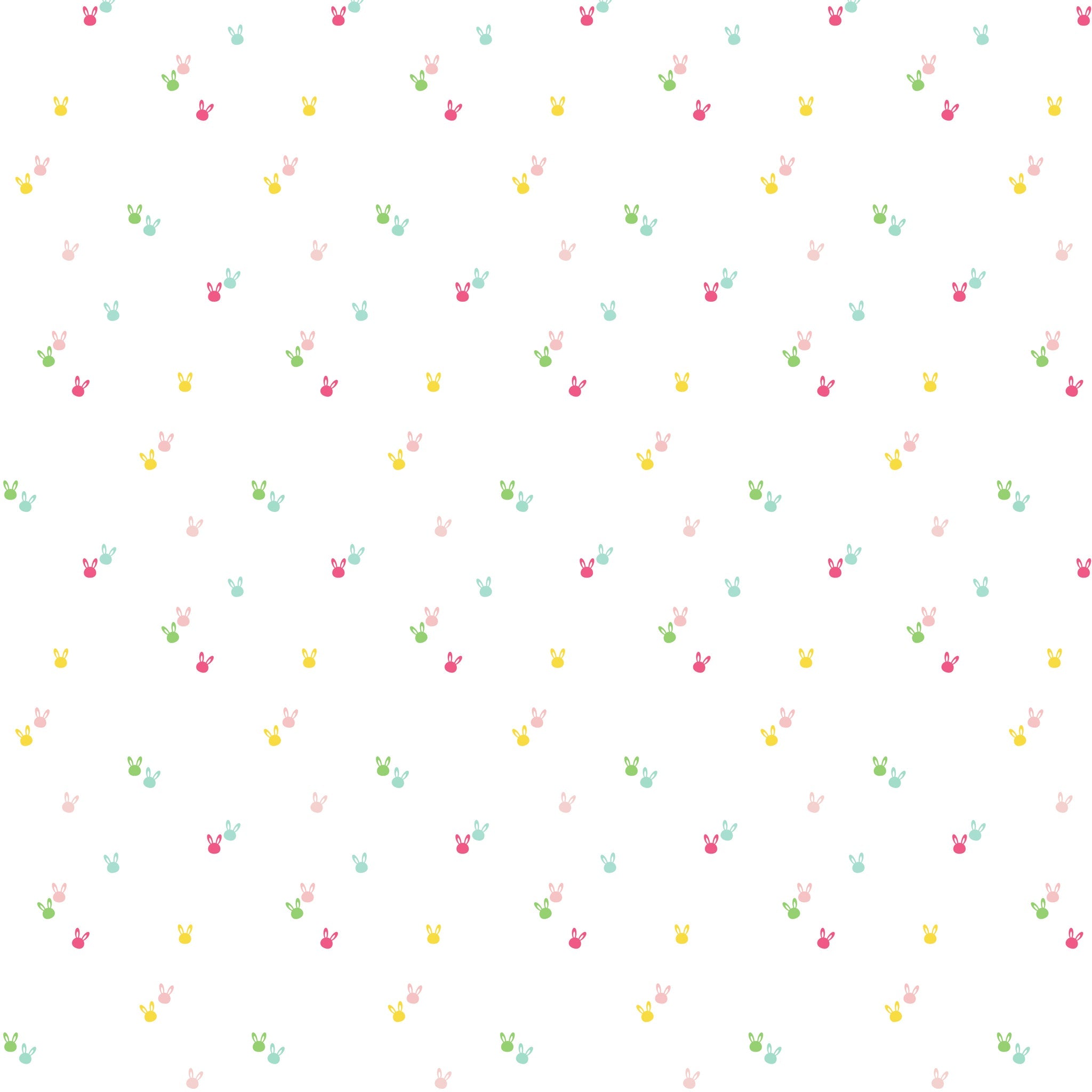 Seasonal Basics Fabric Collection - Bunnies White
