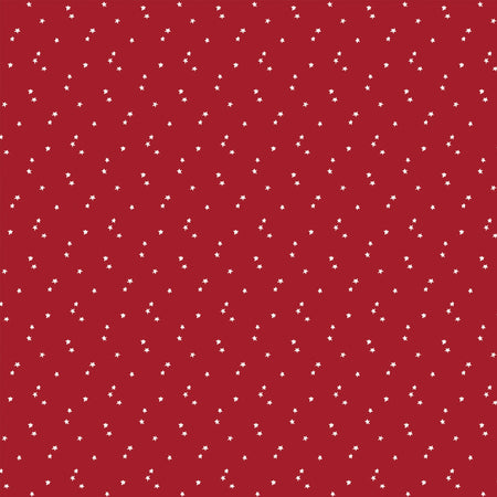 Seasonal Basics Fabric Collection - Stars Red