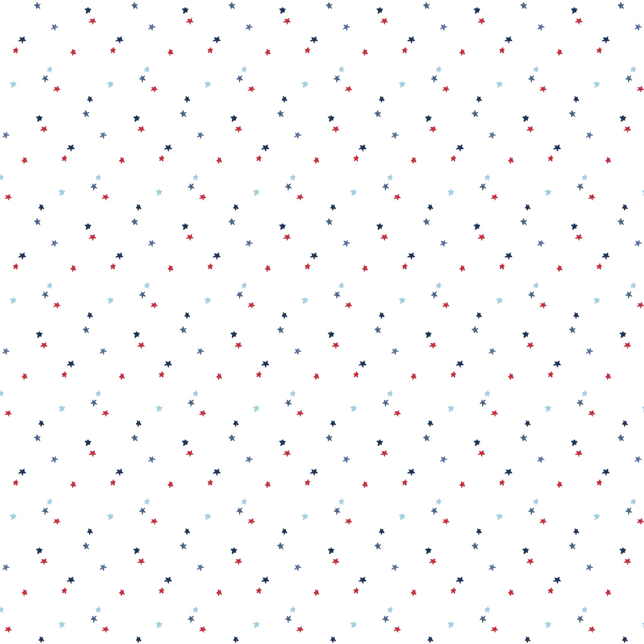 Seasonal Basics Fabric Collection - Stars White