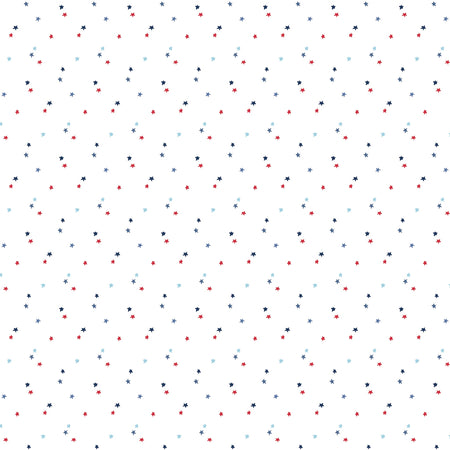 Seasonal Basics Fabric Collection - Stars White