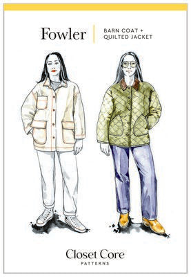 Closet Core Patterns Fowler Barn Coat + Quilted Jacket Pattern