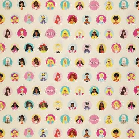 Barbie World Fabric Collection - Barbie Main Cream