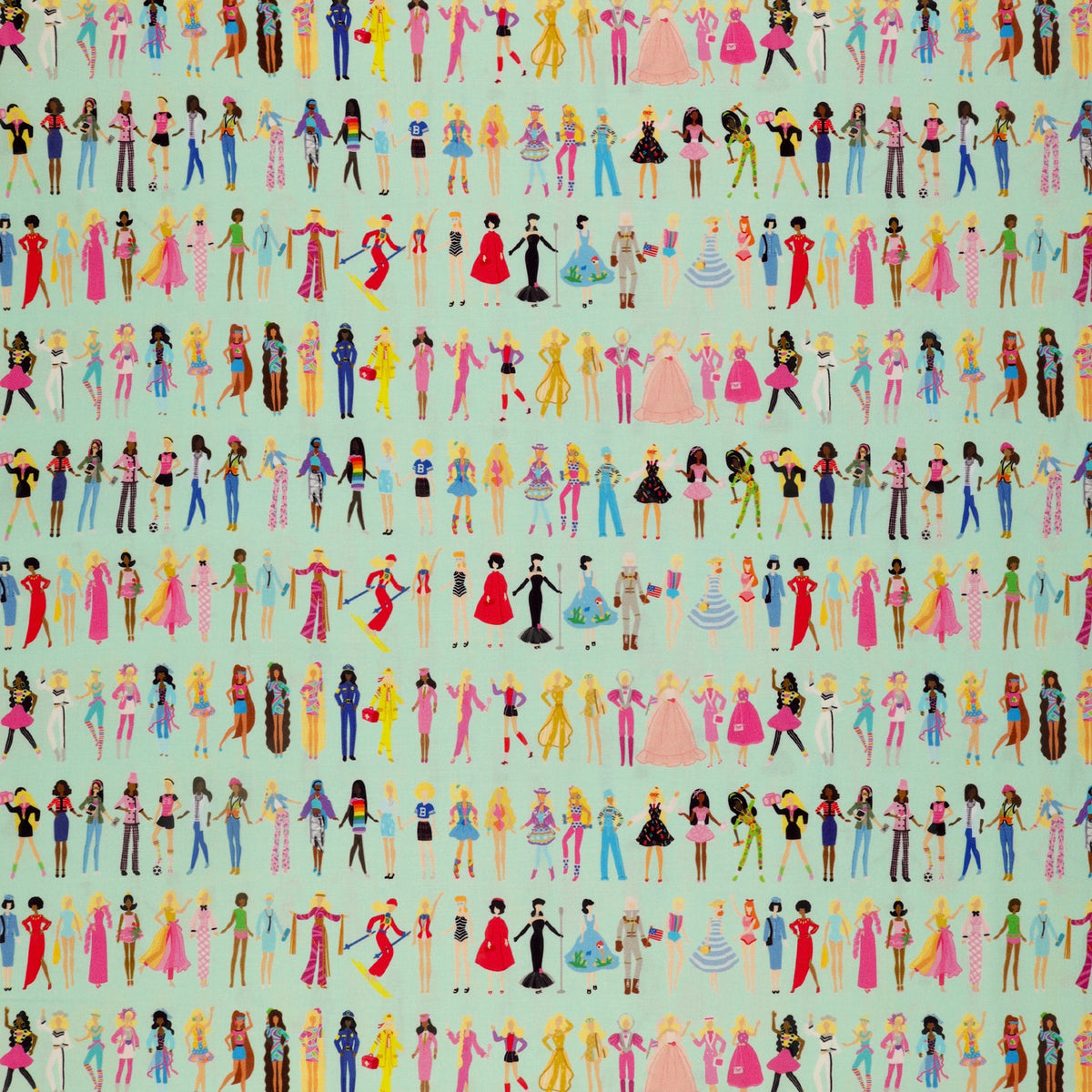Barbie World Fabric Collection - Barbie Dolls Powder