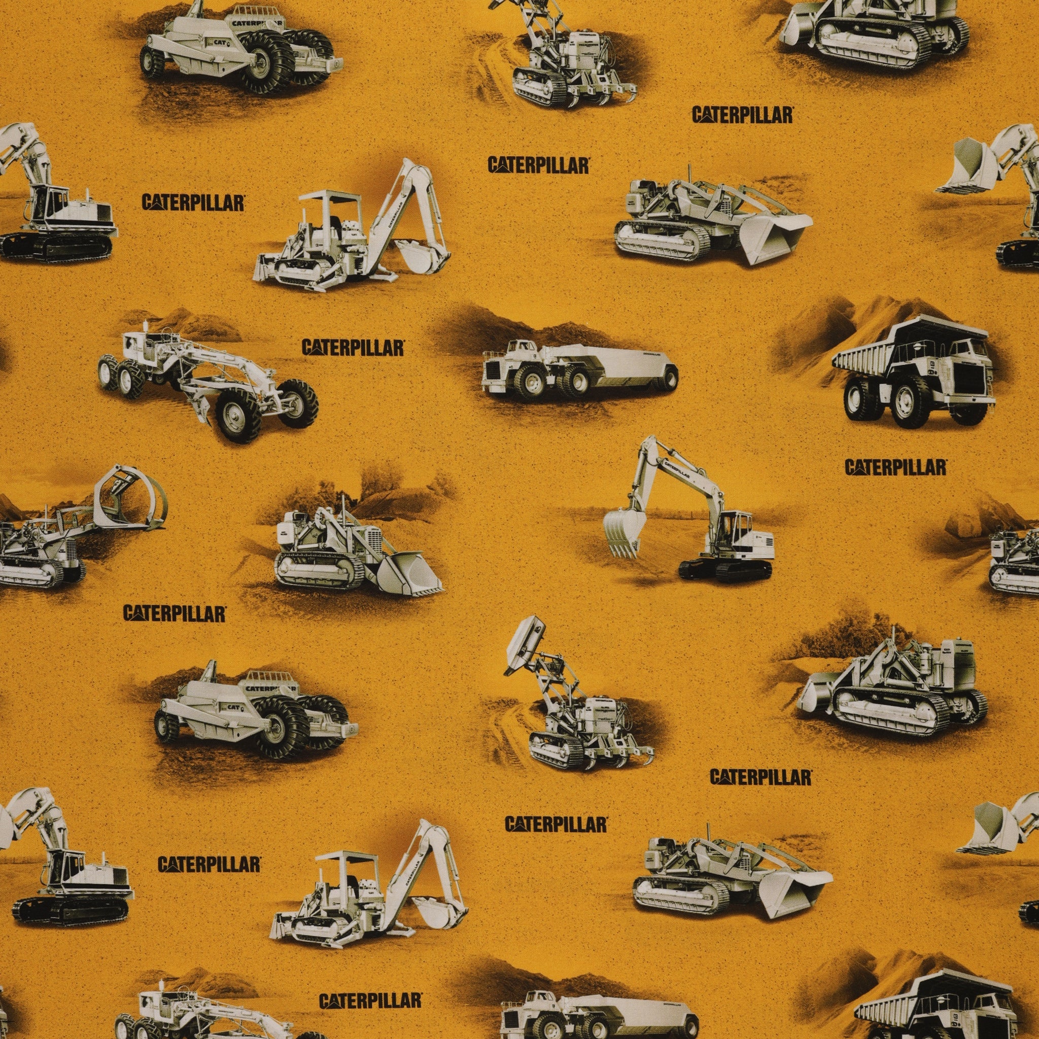 Caterpillar 100 Years Fabric Collection - Main Yellow
