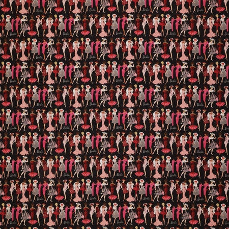 Barbie Vintage Fabric Collection - Fashion Black