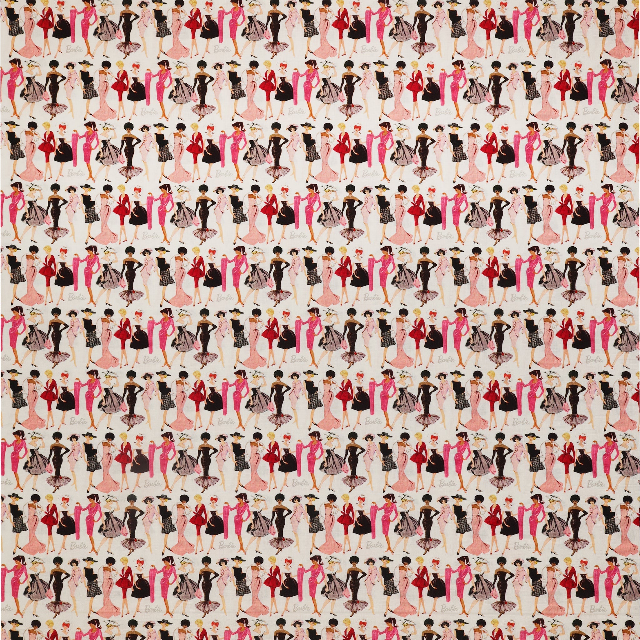 Barbie Vintage Fabric Collection - Fashion White