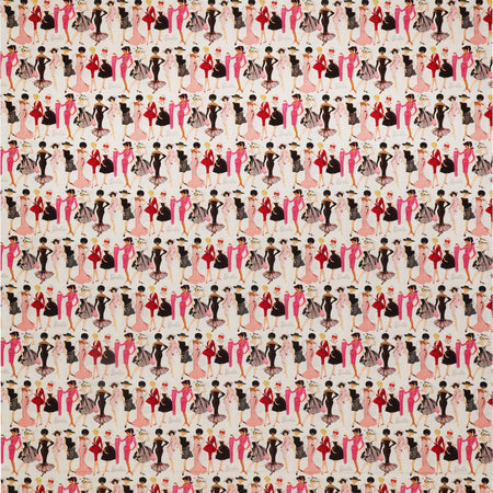 Barbie Vintage Fabric Collection - Fashion White