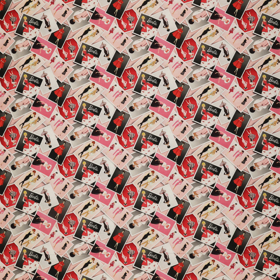 Barbie Vintage Fabric Collection - Photos Pink