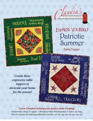 Claudia's Creations, LLC Express Yourself Patriotic Summer