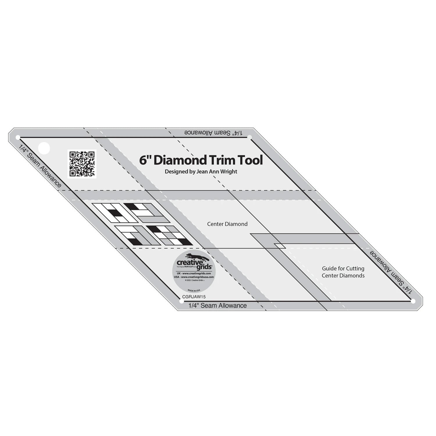 Creative Grids 6" Diamond Trim Tool
