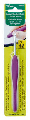 Clover Needlecraft Inc. Amour Crochet Hook G 4.0mm