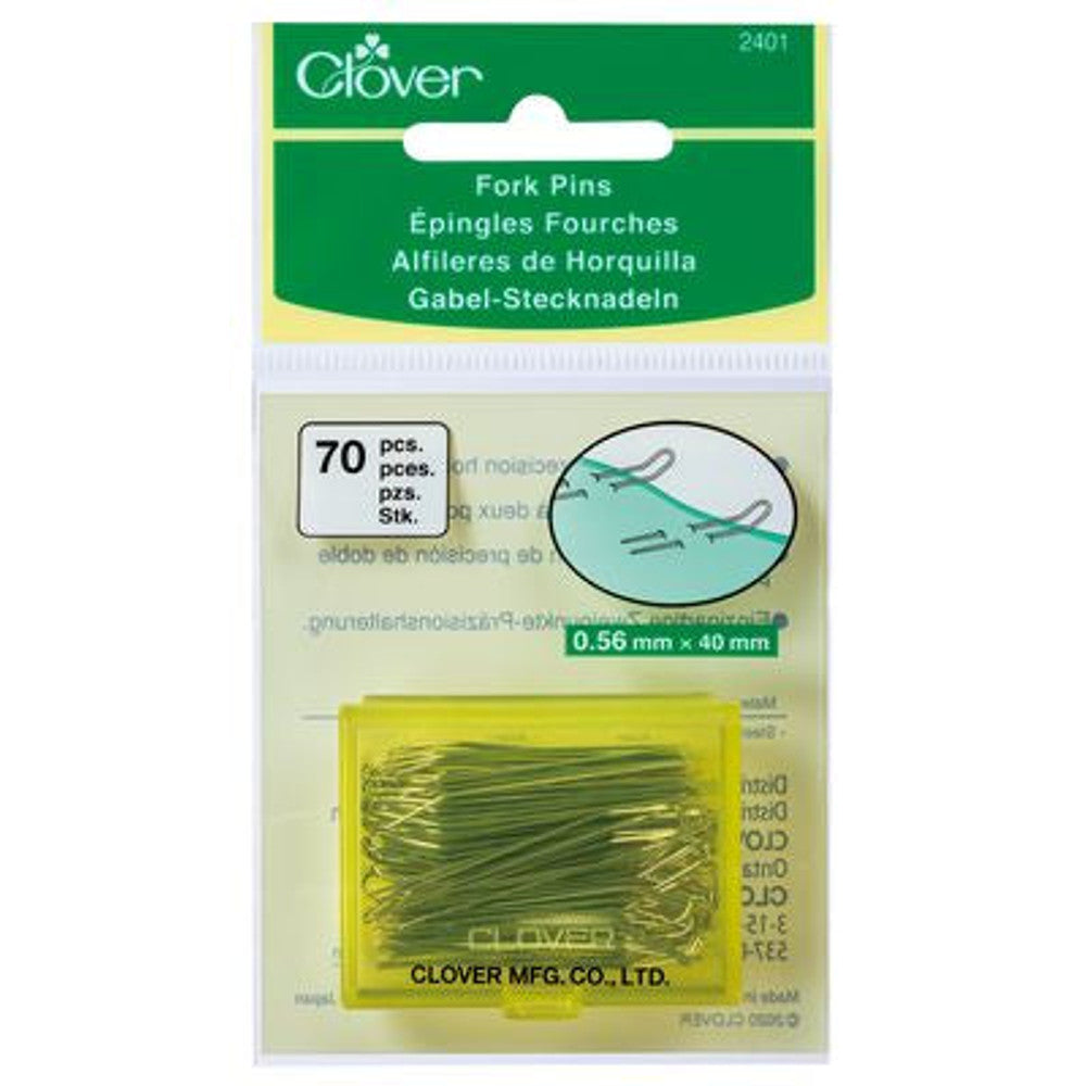 Clover Needlecraft Inc. Fork Pins (70 pcs.)