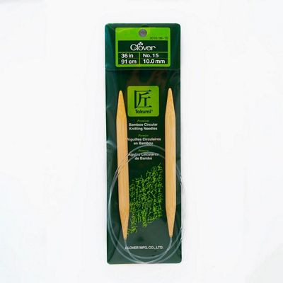 Clover Needlecraft Inc. Takumi Circular 36" No. 15 (10.00mm)