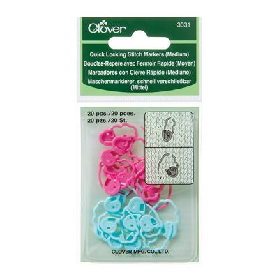 Clover Needlecraft Inc. Quick Locking Stitch Markers