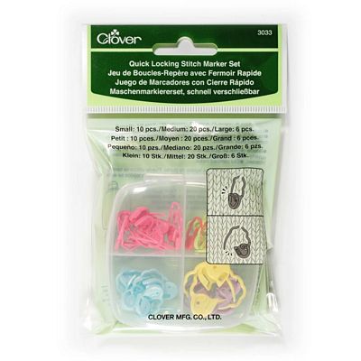 Clover Needlecraft Inc. Quick Lock Stitch Markers -Set
