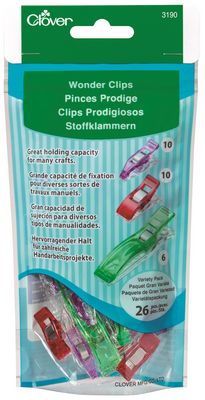 Clover Needlecraft Inc. Wonder Clips Variety Pack 26 Pcs