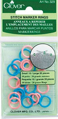 Clover Needlecraft Inc. Knitting Stitch Marker Rings
