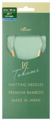 Clover Needlecraft Inc. Pro Takumi Circular 32in. No. 7 4.50mm