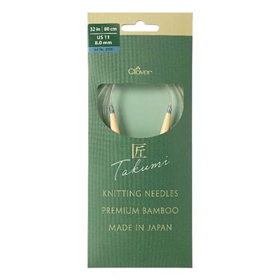 Clover Needlecraft Inc. Pro Takumi Circular 16 in No. 11 (8.00mm)