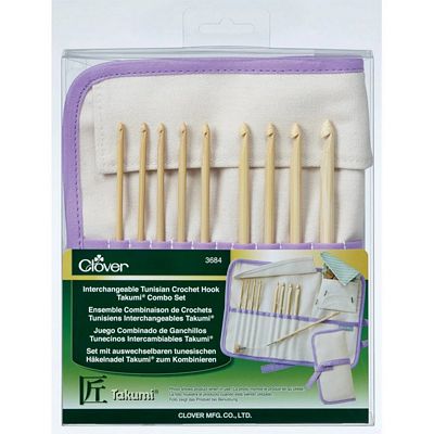 Clover Needlecraft Inc. Interchangeable Tunisian Crochet Hook Set