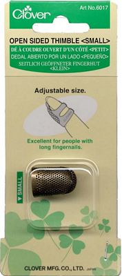 Clover Needlecraft Inc. Open Sided Thimble Sz Small