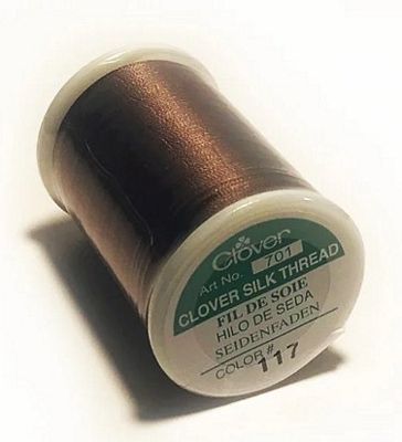 Clover Needlecraft Inc. Silk Thread - Dark Brown