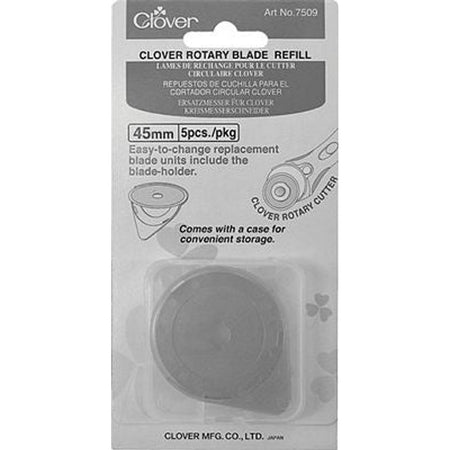 Clover Needlecraft Inc. 45mm Replacement Blade 5/pkg