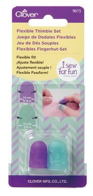 Clover Needlecraft Inc. I Sew For Fun Flexible Thimble Set
