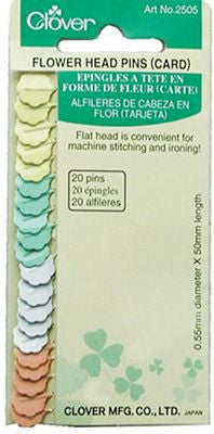 Clover Needlecraft Inc. Flower Head Pins Carded 20ct