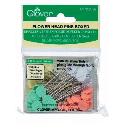 Clover Needlecraft Inc. Flower Head Pins Boxed 100ct
