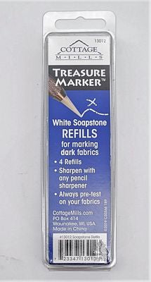 Cottage Mills Inc Treasure Marker Refill, White Soapstone