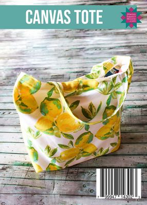 Carolina Moore Canvas Tote - Postcard Pattern