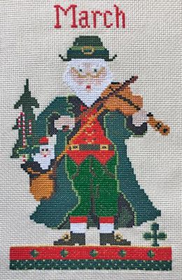 Colonial Needle Co. March Santa Cross Stitch Kit