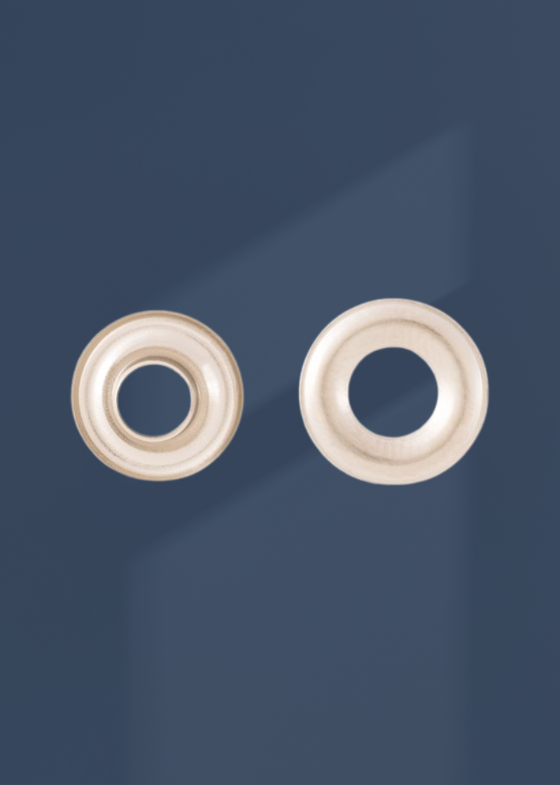 CS Osborne Standard Grommets - 3/16" - Size 00 - 144 Sets/Pack - Nickel