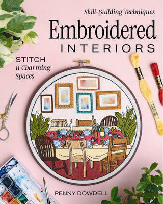 Stash Books Embroidered Interiors