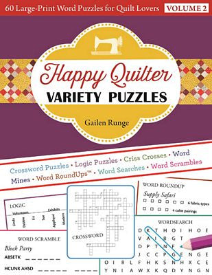 C&T Publishing Happy Quilter Variety Puzzle Volume 2