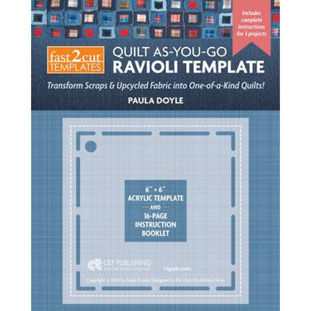 C&T Publishing fast2cut - Quilt As-You-Go Ravioli Template