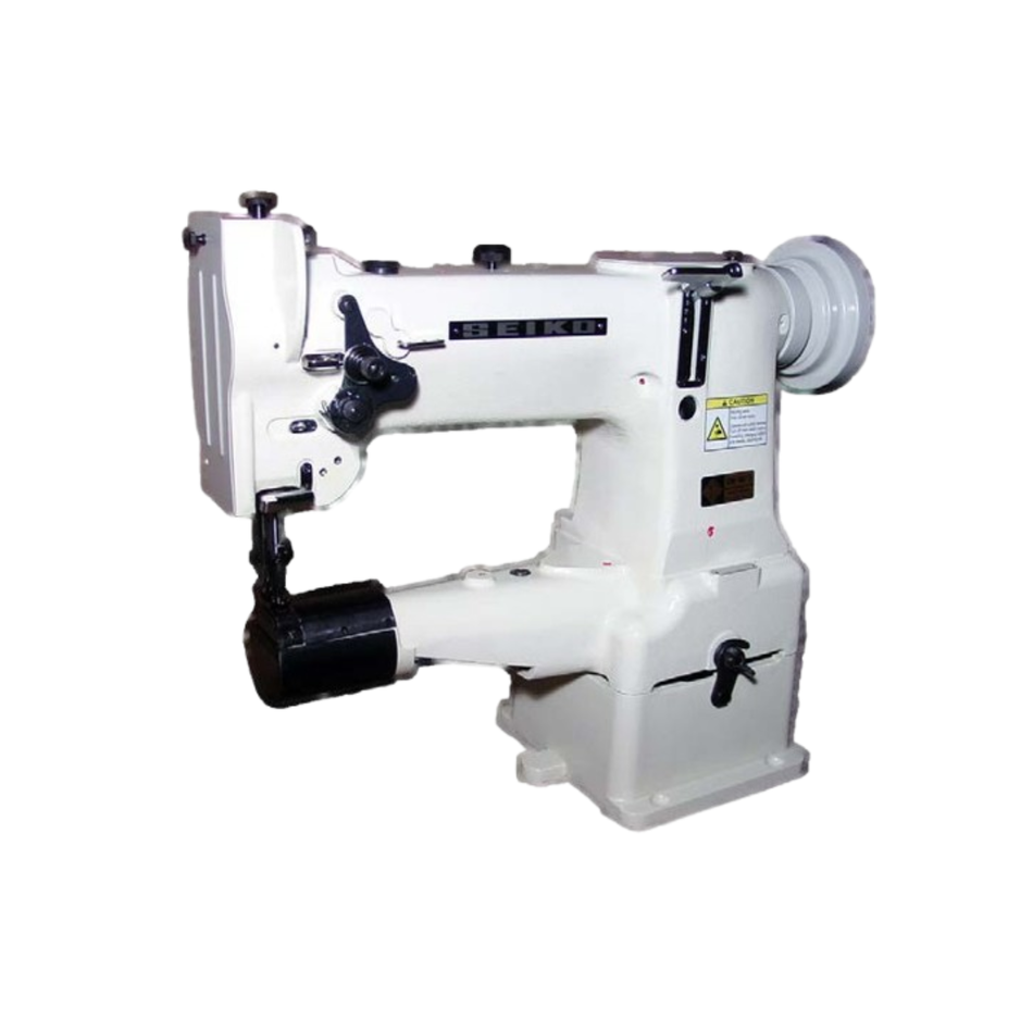 Seiko CW Series Cylinder Bed - Single Needle, High Speed, Cylinder Bed, Vertical Axis Hook, Compound Feed and Walking Foot, Reverse Stitch, Lockstitch Sewing Machines