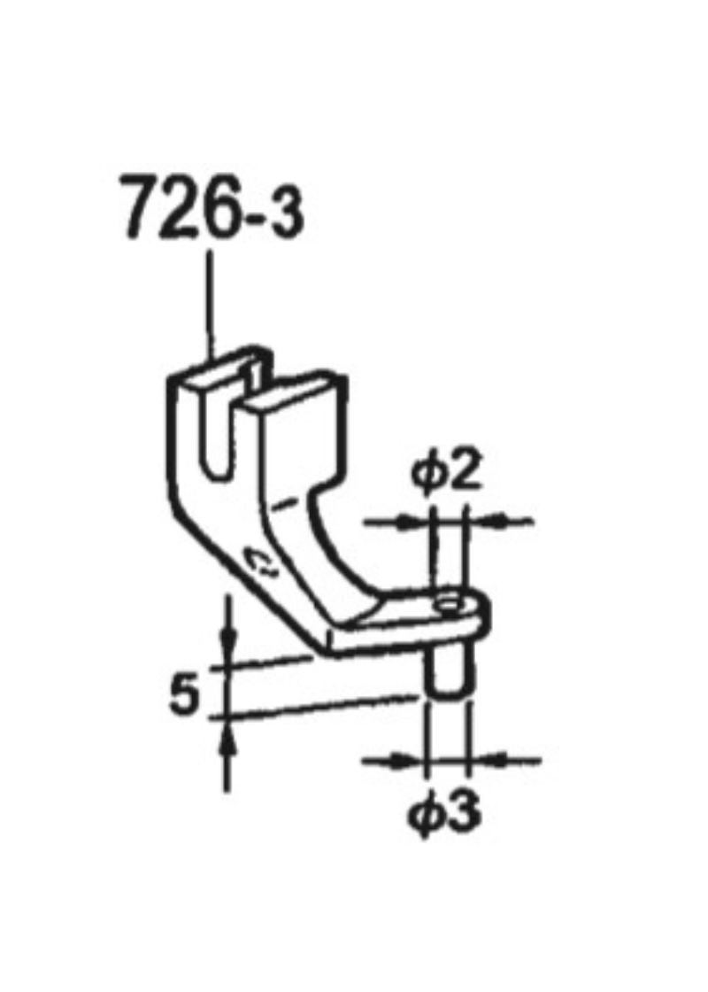 C Foot 3mm S45132001 for Brother LK3-B434E, Brother B434 Sewing Machines