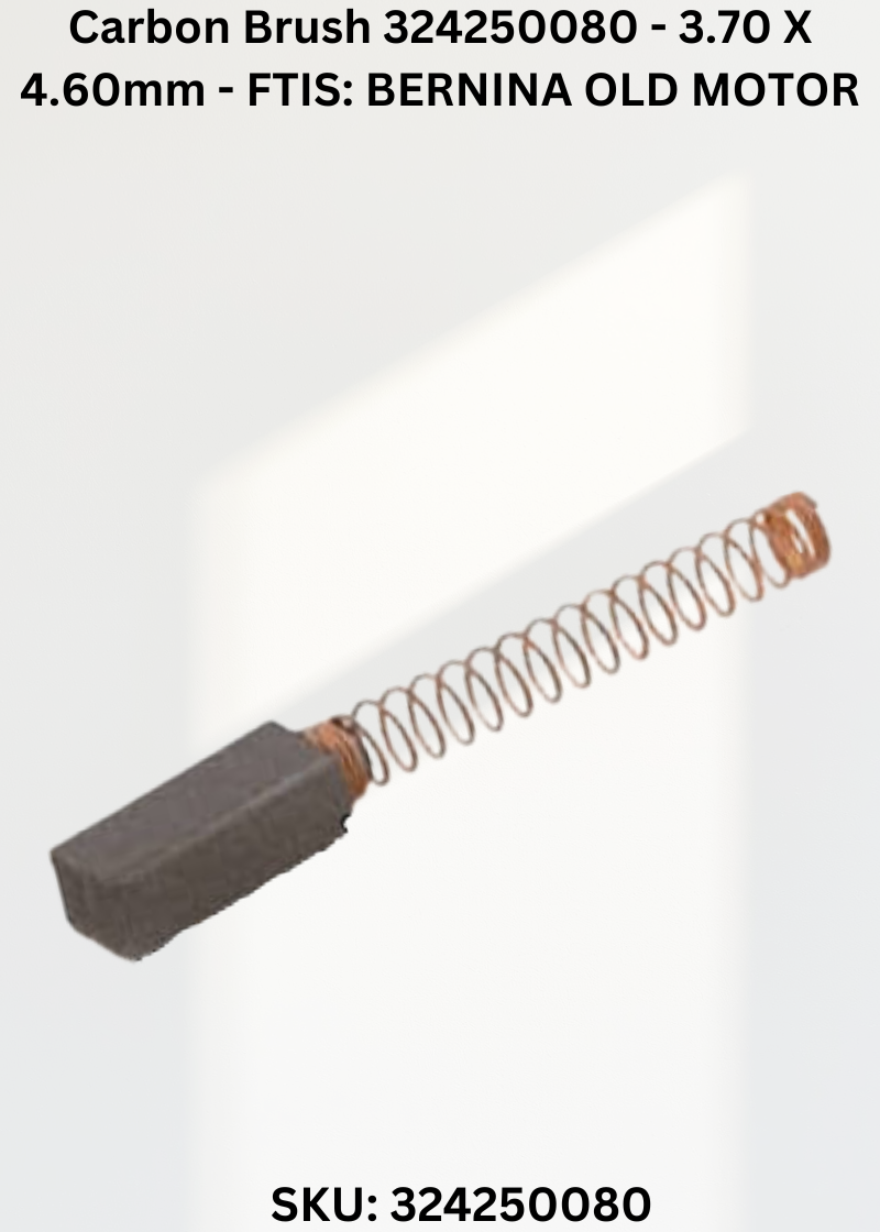 Carbon Brush 324250080 - 3.70 X 4.60mm - FTIS: BERNINA OLD MOTOR