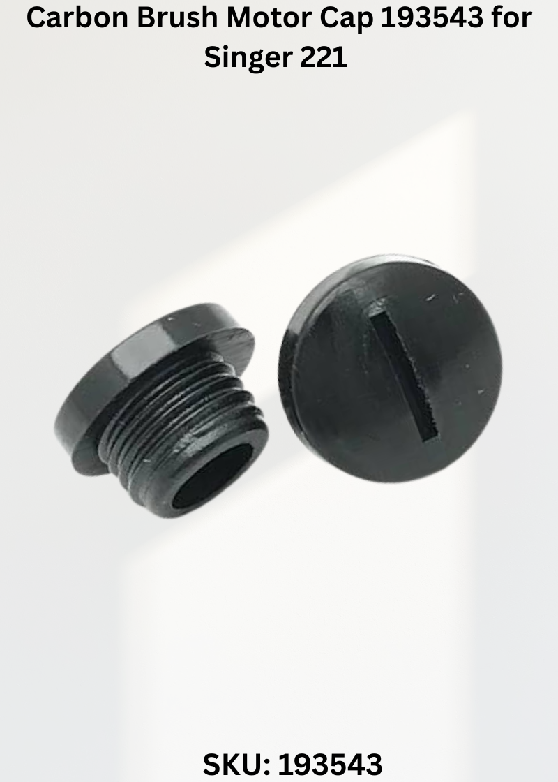 Carbon Brush Motor Cap 193543 for Singer 221 Sewing Machines
