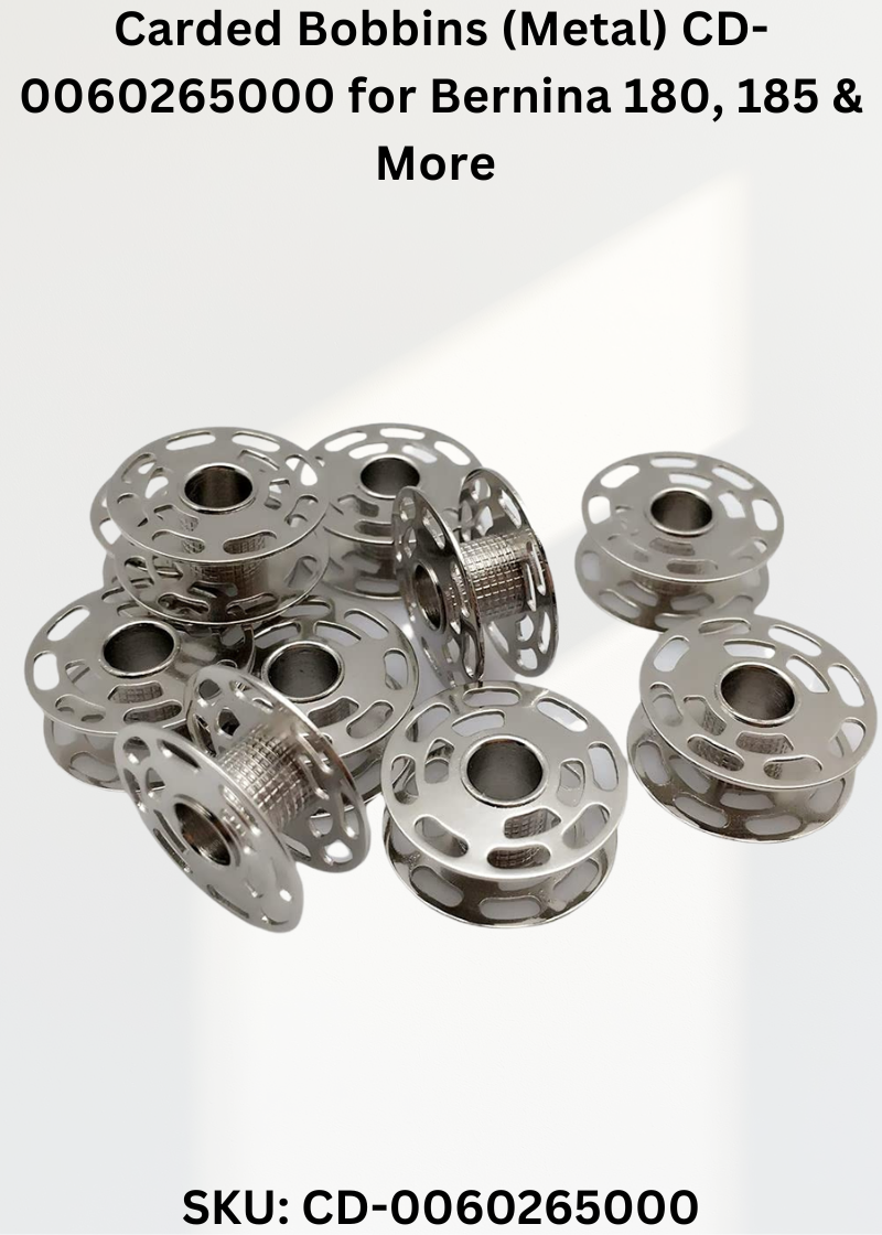 Carded Bobbins (Metal) CD-0060265000 for Bernina 180, 185 & More Sewing Machines