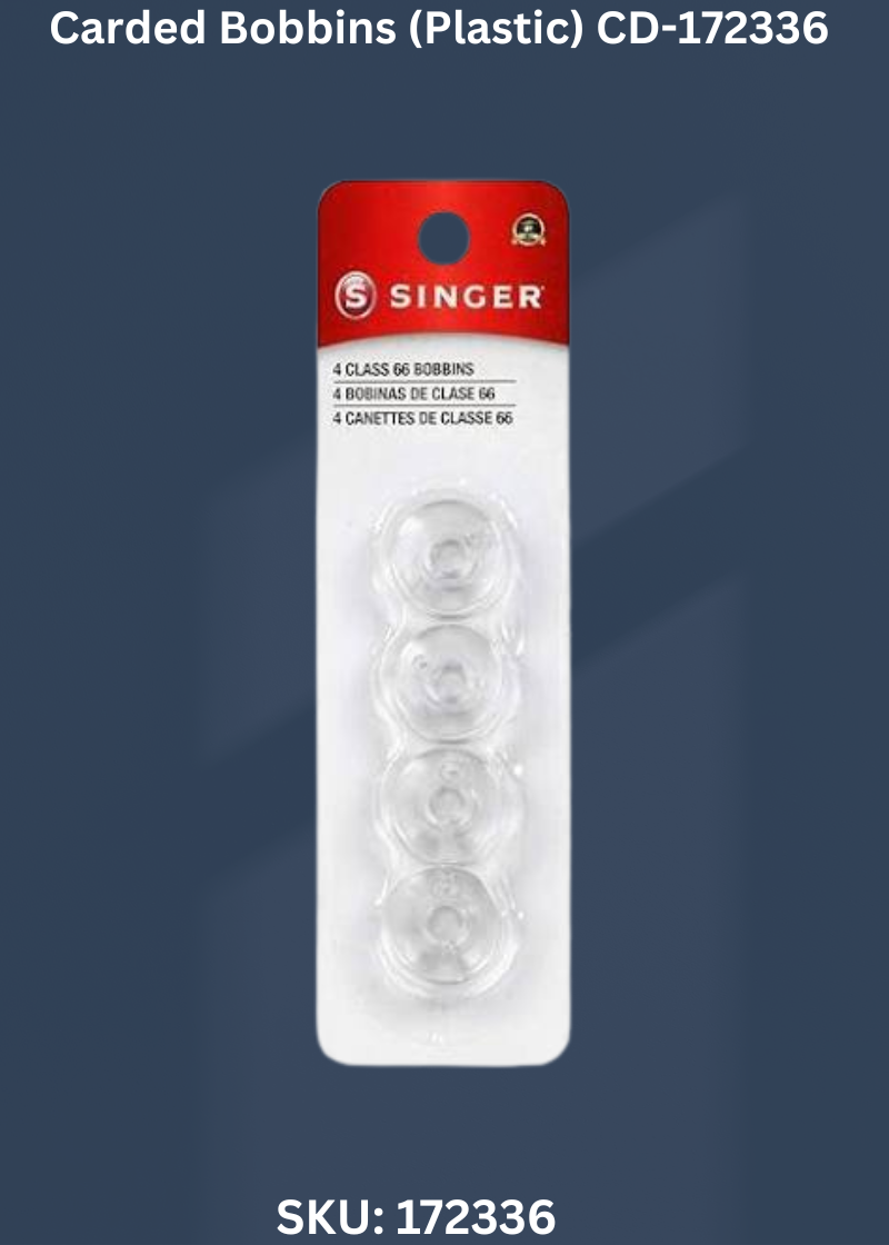 Carded Bobbins (Plastic) CD-172336 for Singer Apollo Sewing Machines