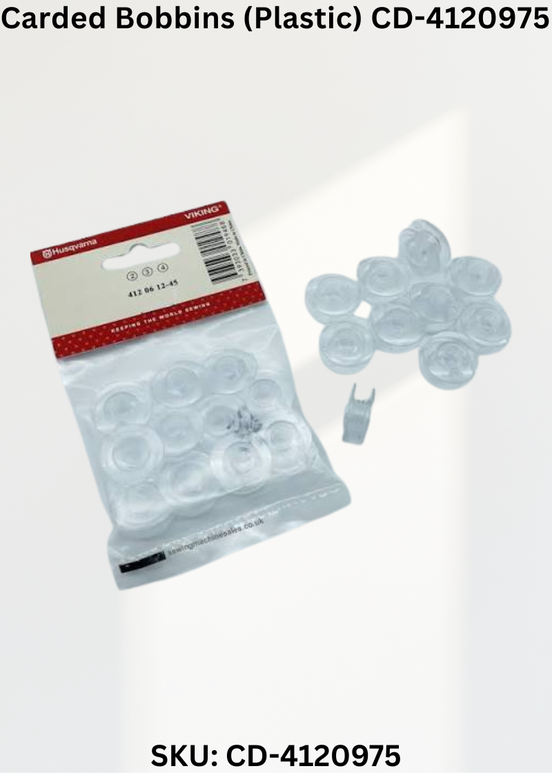 Carded Bobbins (Plastic) CD-4120975 for Viking 900 - 1250 Sewing Machines