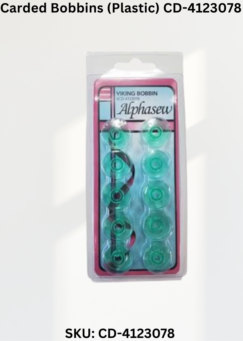 Carded Bobbins (Plastic) CD-4123078 for Viking Most Top Load Sewing Machines