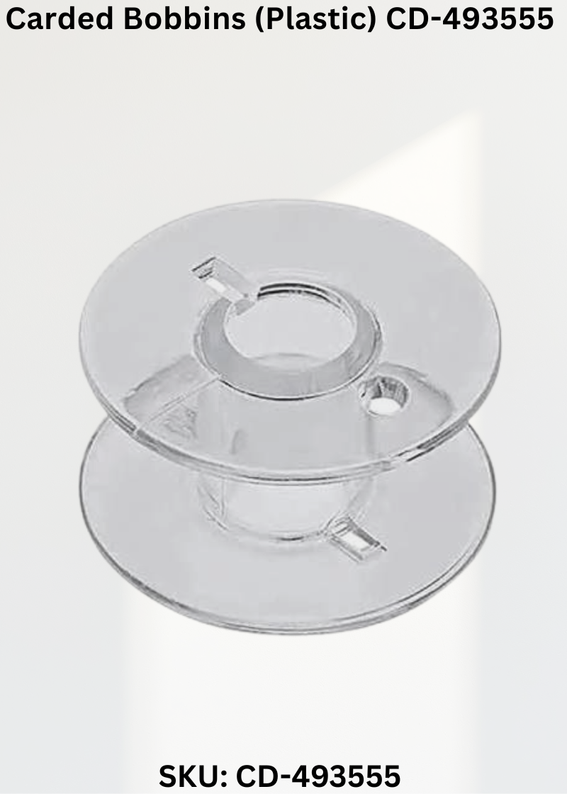 Carded Bobbins (Plastic) CD-493555 for Elna (Swiss) Sewing Machines
