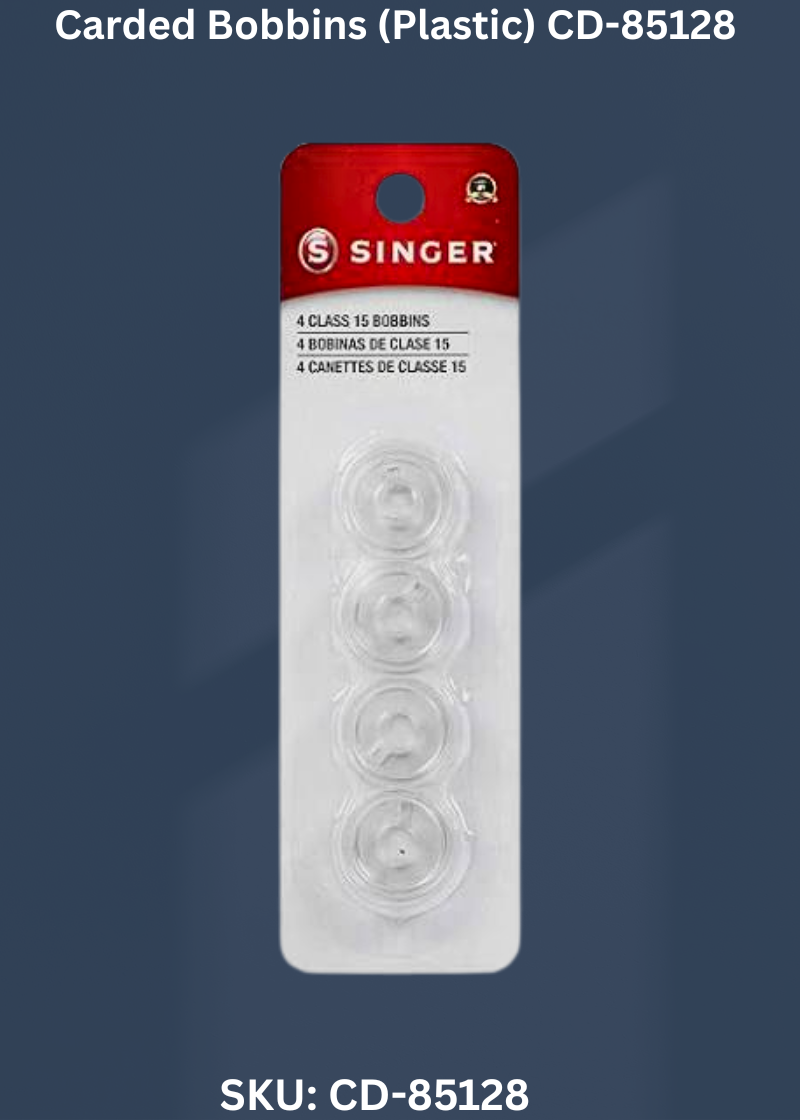 Carded Bobbins (Plastic) CD-85128 for Singer 7422 - 7468 Sewing Machines