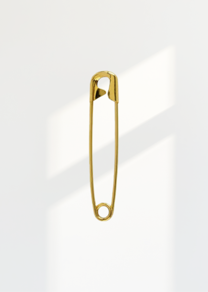 Closed Brass/Quilter Safety Pins - #3 - 2" - 20/Box